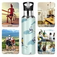 thumbnail image 7 of Yayeee 20oz Insulated Water Bottle Double Wall Stainless Steel with Flip Straw Lid, Ice Hockey, 7 of 7