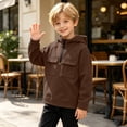 thumbnail image 5 of Sentuca Boys Hoodies Half Zip Fleece Pullover Sweatshirts with Pockets Long Sleeve Fall Winter Warm Sports Kids Tops Size 10Y, 5 of 8