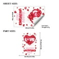 thumbnail image 3 of Double-Sided Valentines Window Cling 3D Red Love Heart Balloons Valentine's Day Decoration Window Decals (1 Sheet_B), 3 of 8