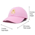 thumbnail image 4 of DALIX Youth Cute Teddy Bear Hat Cotton Baseball Cap in Pink, 4 of 7