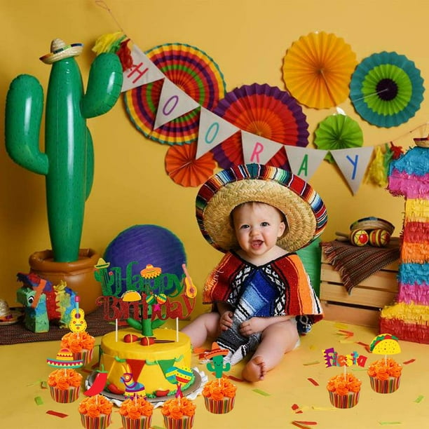 60-Pack Mexican Fiesta Party Place Cards, Taco Bar Table Decoration Kit for Cinco de Mayo, Birthday, Housewarming, 3.5 x 2 in.
