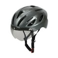 thumbnail image 2 of Casco de bicicleta Casco de bicicleta portátil Portable Sombrero de ventilación suave y acolchada con visera para bicicleta de bicicleta de montaña al Color de titanio, 2 of 8
