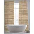 thumbnail image 5 of Retro Yellow Sheer Curtains 108 Inch Length 2 Panels Set Window Treatments, Country Farmhouse Abstract Minimalist Texture Rod Pocket Semi Curtains for Living Room/Bedroom/Kitchen, 104"W x 108"L, 5 of 7