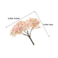 thumbnail image 2 of 12pcs Miniature Cherry Blossom Trees Faux Cherry Blossom Trees For Micro Landscape Building Model Railway Supplies Table Centerpieces, 2 of 8