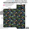 thumbnail image 5 of Monster Cartoon Truck Black Pattern Teens Toddler Nap Mat with Pillow, Sleeping Mat Bag for Preschool Daycare 59"x22", 5 of 6