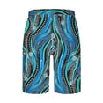 thumbnail image 5 of KIHOUT Men's Tribal Print Quick-Dry Swim Trunks - 95% Polyester 5% Spandex, Drawstring Elastic Waist, Side Pockets for Beach, Summer and Casual Wear, 5 of 5
