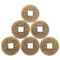 thumbnail image 4 of 6 monedas de latón para adivinación china, monedas de cobre para hacer nudos chinos y monedas de éxito., 4 of 5