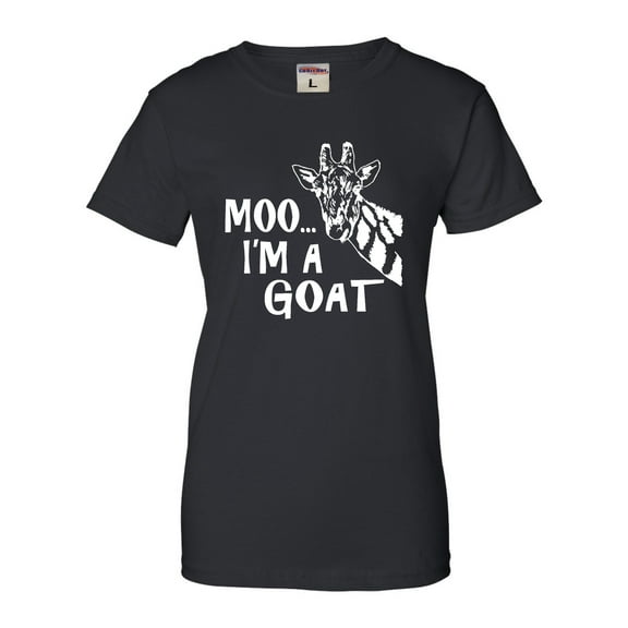 Womens Moo....I'm A Goat Funny Animal T-Shirt