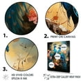 thumbnail image 3 of Designart "Graceful Elegance Displayed By A Peacock" Animals Peacock Floater Framed Canvas Prints, 3 of 5