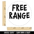 thumbnail image 2 of Free Range Chicken Egg Fun Text Rubber Stamp for Scrapbooking Crafting Stamping - Small 3/4 Inch, 2 of 7