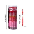 thumbnail image 3 of Yonrjhukm Gel Pens 12 Pack, 0.5mm Fine Point Retractable Gel Ink Pens for Journaling, Office Home Writing, No Smear, Comfortable Grip, Long Lasting Ink, 3 of 6
