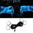 thumbnail image 1 of USB Foot Atmosphere Lamps Blue LED Interior Seat Ambient Decor Auto Accesso, 1 of 8