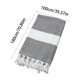 thumbnail image 3 of 70.86x39.37in Cottons Beach Towel Multicolor Diamond Geometric Jacquards Fringe Tassels Lightweight Skines Friendly Soft For Summer Pool Travel Gym, 3 of 6