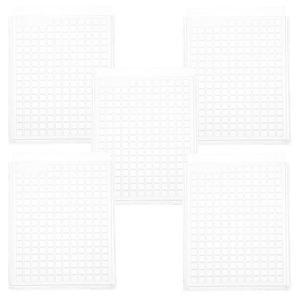 Caja de almacenamiento portátil transparente de 5 piezas, cajones transparentes, bandeja para guardar cuentas, herramientas para uñas, cuentas y joyas, para viajes y exhibición