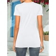thumbnail image 6 of Womens Tshirts Short Sleeve Tops Casual Loose Fit Tunic T Shirts Tops Summer T Shirts for Lady Tee Shirts Blouse Tops, 6 of 6