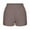 Brown, variant on Pntutb Womens Casual Summer Elastic Waist Sports Loose Solid Short Pants Orange M
