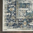 thumbnail image 2 of Nourison Passion Bordered Ivory/Grey/Blue 2'2" x 10' Area Rug (2x10), 2 of 7