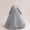Gray, variant on Girls Flower Dresses Solid Color Long Sleeve Round Neck Gown Flower Girl Host Stage Performance Maxi Princess Dress Wine 3-4 Years