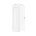 thumbnail image 4 of Furinno Shaker Wall Kitchen Cabinet 1-Door-2 Shelves, Ready to Assemble, 12 D x 12 W x 36 H, White, 4 of 8