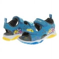 thumbnail image 6 of Baby Shark Boys Hook And Loop Open Toe Toddler Sport Sandals, Blue Yellow, 6, 6 of 7