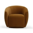 thumbnail image 6 of TOV Furniture Jordan Cognac Velvet Swivel Chair, 6 of 7
