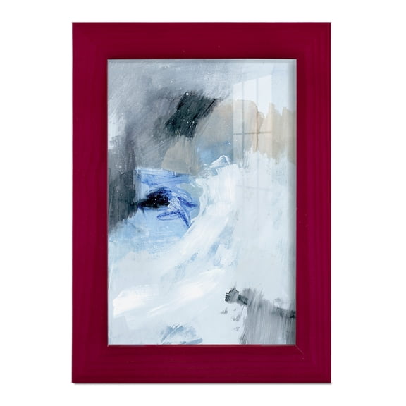 Welle I - Framed Print w/glass - Cherry Red