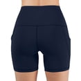 thumbnail image 4 of DYMADE Women Solid Color Side Pocket Sport Shorts, 4 of 4