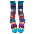 thumbnail image 4 of IWRICH Women's Crochet Knee High Socks 3D Flower Embroidered Knitted Stockings Colorful Leg Warmer Multicolour, 4 of 4