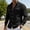 Black, variant on Long Sleeve Shirts for Men Natural Fabric Breathable Button Up Shirts with Pocket Weekend Wear lightweight Shirts for Hiking