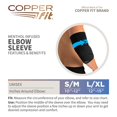 thumbnail image 4 of ZMLEVE Unisex Adult ZMLEVE ICE Elbow Compression Sleeve Infused Menthol, Small/Medium Handkerchief, Black, Small Medium US, 4 of 5