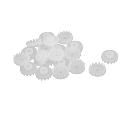 - 20PCS 15 Teeth 2mm Hole Diameter Plastic Gear Wheel for RC Toy Car