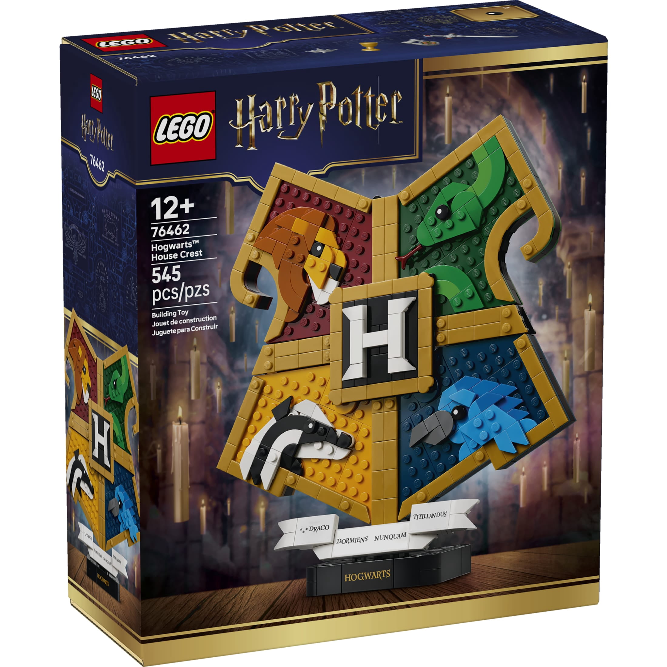 LEGO Harry Potter Hogwarts House Crest - Building Toy for Girls & Boys, Ages 12+ - Harry Potter Gift - Kids Bedroom, Desk or Bookshelf Decor - 76462