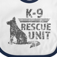 thumbnail image 3 of Inktastic German Shepard K-9 Rescue Unit Boys or Girls Baby Bib, 3 of 3