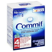 Nicorette Commit: Mint Flavor Nicotine Polacrilex Lozenge/Stop Smoking Aid, 48 mg