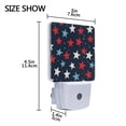 thumbnail image 4 of Yayeee LED Plug in Night Light for The Home with Auto Dusk to Dawn Light Sensors, 2 Pack, Red White Stars, 4 of 6