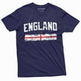 thumbnail image 4 of England Tee Shirt Uk English Flag Banner Soccer Football Nationality Patriotic Tee (4X-Large Grey), 4 of 6