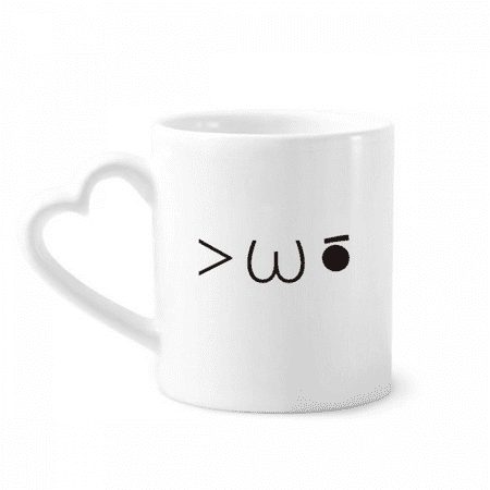

Lovely Face Twinkle Expression Mug Coffee Cerac Drinkware Glass Heart Cup