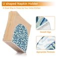 thumbnail image 4 of Beach Coastal Seastars Nautical Weave Acrylic Napkin Holder Tissue Paper Clear Tabletop Dispenser Dining Room Bathroom Party Hotel, 4 of 8