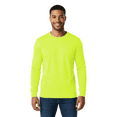 thumbnail image 3 of Gildan High Visibility Safety T-Shirt | Hi Vis Long Sleeve Safety Green Shirt 5.3 oz 50/50 Cotton-Polyester Safety Tee Single Pack Adult Size S, 3 of 6