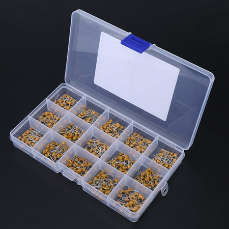 

Ceramic Capacitor 10pF－100nF 5 Value Ceramic Capacitor Assortment Multi-layer Ceramic Capacitor Coupling Bypass For Resonance Filtering