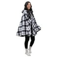 thumbnail image 3 of Catalonia Women's Scarf Shawls, Hooded Wearable Blanket Cloak Coat,Sherpa Fleece Poncho Cape,Lightweight Blanket Shawls, 3 of 7