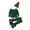 Green, variant on BULLPIANO 3Pcs Toddler Girls Christmas Clothes Set, Kids Velvet Pullover Top+Long Pant+ Hat, Toddler Santa Claus Costume Holiday Outfits, 2-8T