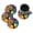 Multi122, variant on Coasters for Drinks Bar Beer,Set of 4 ,Round Wooden Housewarming Gift,Zodiac Signs On The Background Of Space With Stars And Galaxies