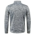 thumbnail image 4 of Men Mock Neck Full Zip Sweatshirt Lightweight Fleece Jacket Stand Collar Athletic Jogging Winter Coat with Zipper Pocket, 4 of 4