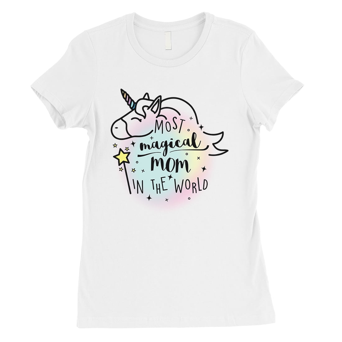 Magical Mom Unicorn Womens Short Sleeve 