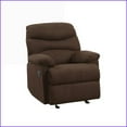 thumbnail image 2 of Recliners, Casual Chocolate Microfiber Motion Recliner | Synthetic Wood Frame | 3'' Wall Clearance, 2 of 7