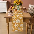 thumbnail image 4 of Table Runners 90 Inches Long Dress Scarves, Starfish Orange Coastal Farmhouse Coffee/Dining/Kitchen Table Decor Table Runner for Living Room, Summer Nautical Shell Beach 13x90 Inch, 4 of 9