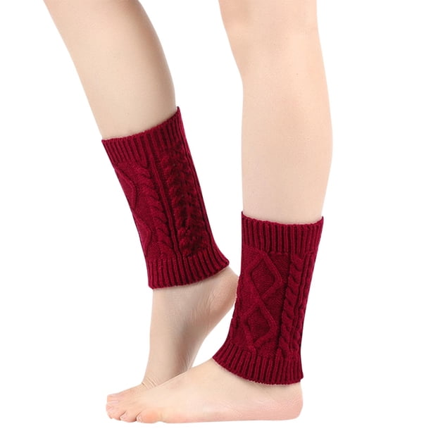 Calcetines de punto cálidos de lana para mujer, calcetines de invierno, calcetines abrigados, calcetines acrílicos para mujer