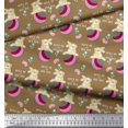thumbnail image 2 of Soimoi Georgette Viscose Fabric Text,Ball & Bunny Kids Printed Fabric 1 Yard 42 Inch Wide, 2 of 2