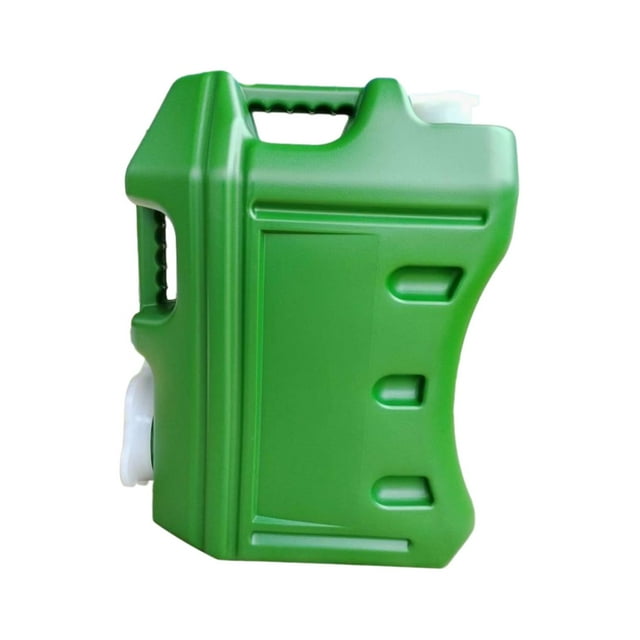 15L Portable Water Container, Water Bucket with Handle, Water Storage Jug, Water Green